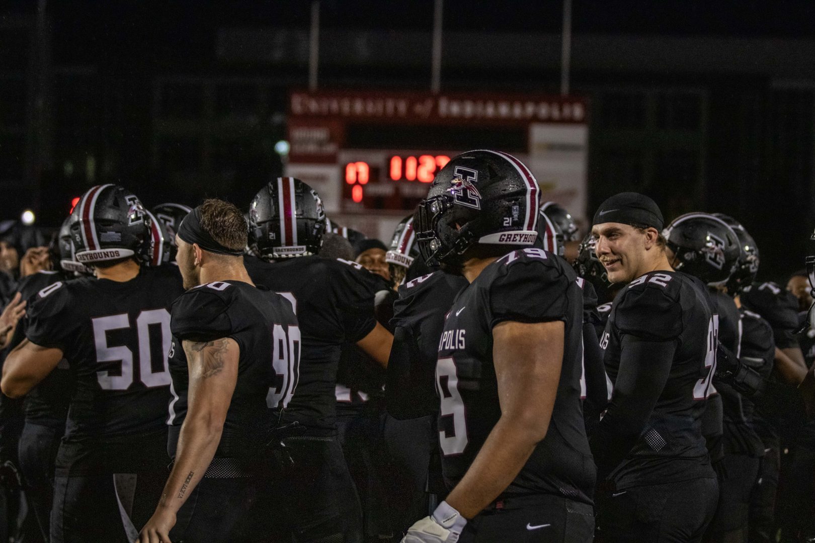 UIndy Football Team in the game