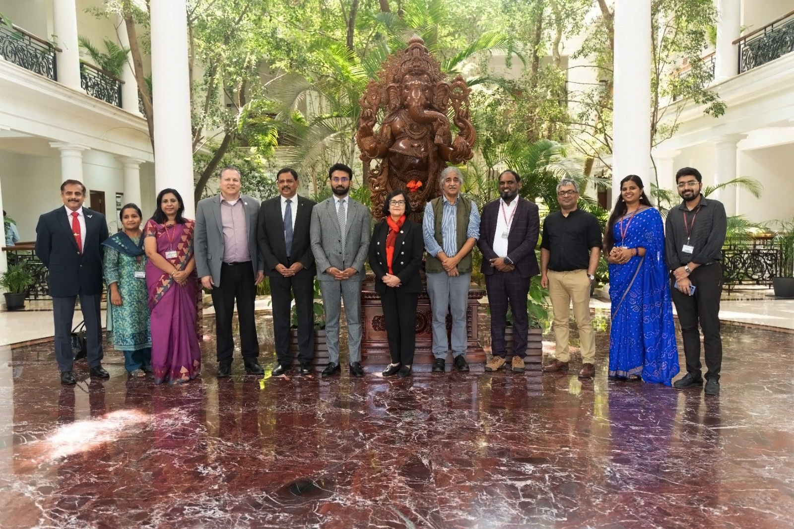 UIndy President Tanuja Singh and Provost and Executive Vice President Chris Plouff in India