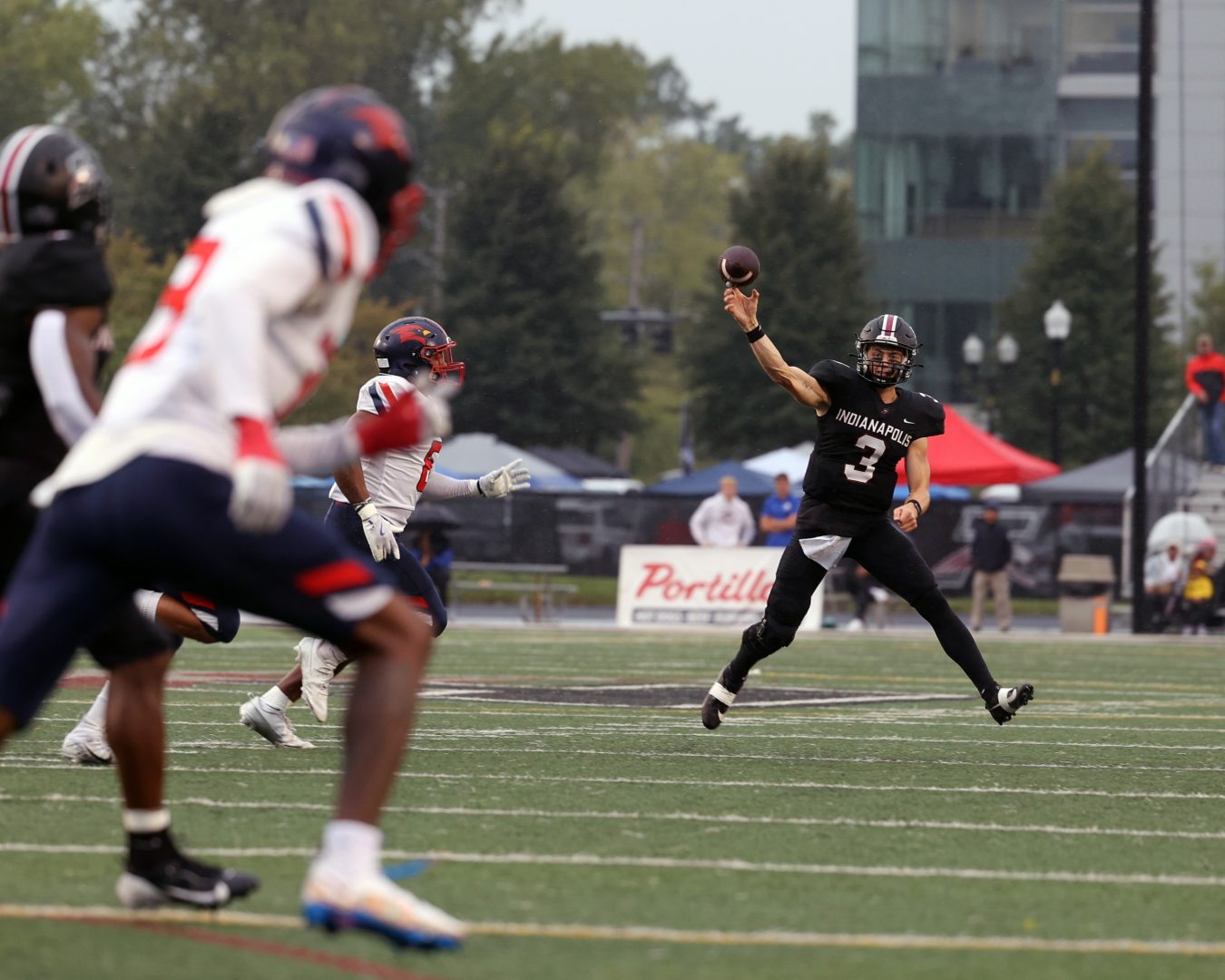 Gavin Sukup throws ball