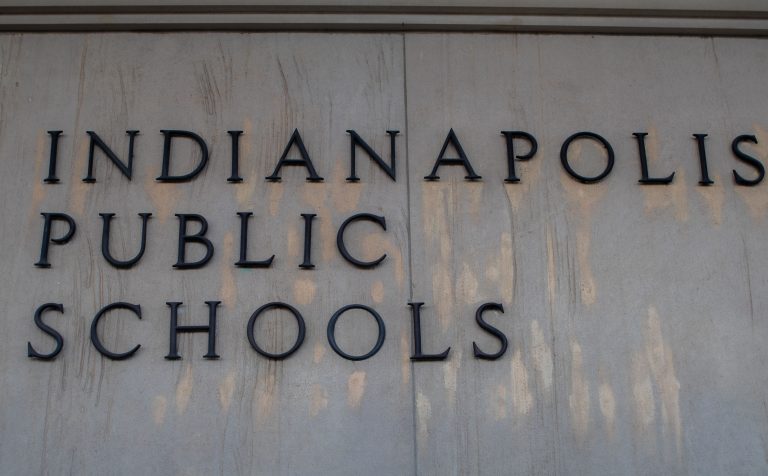 Indianapolis Public Schools sign