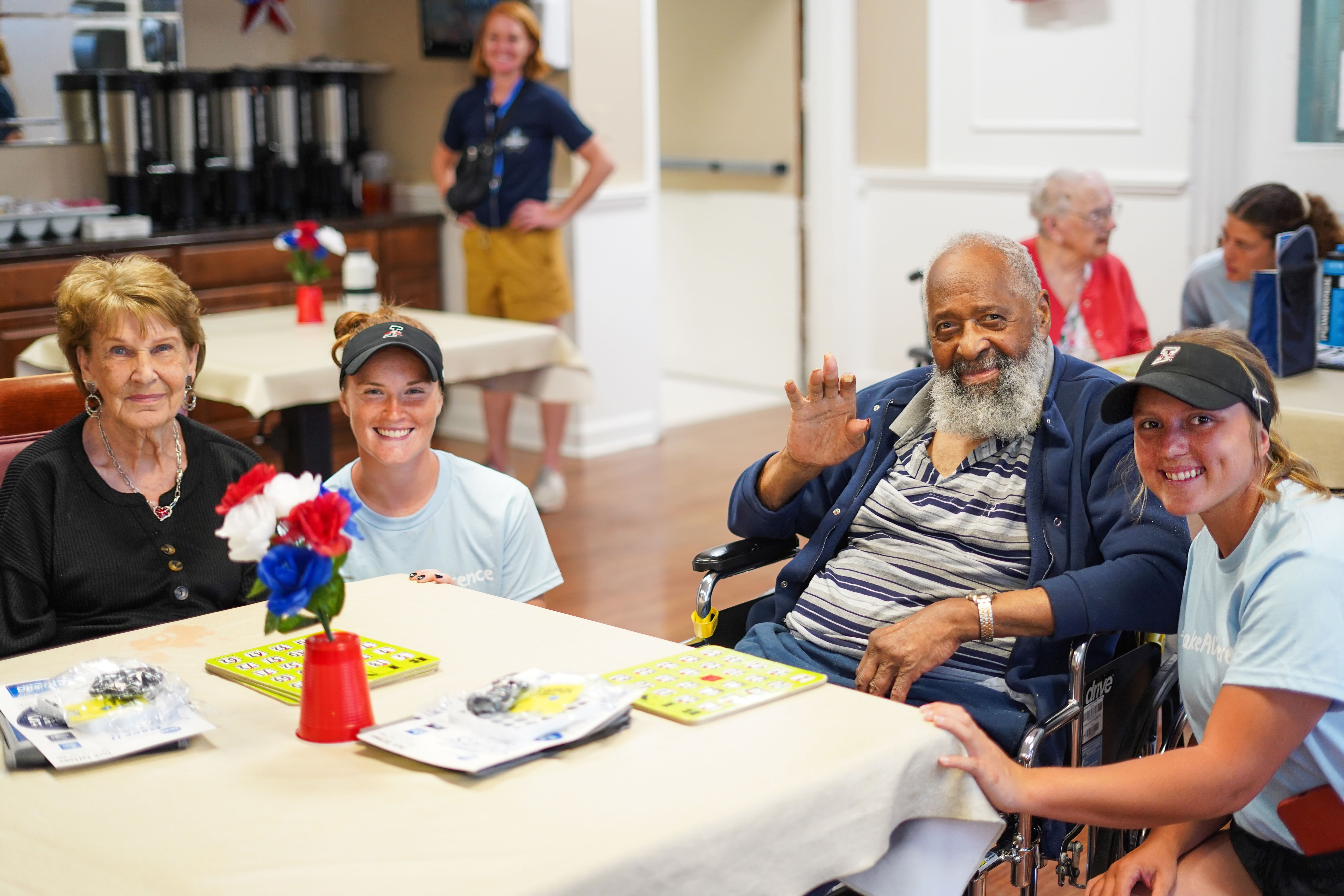 Hounds serve service hours with older people