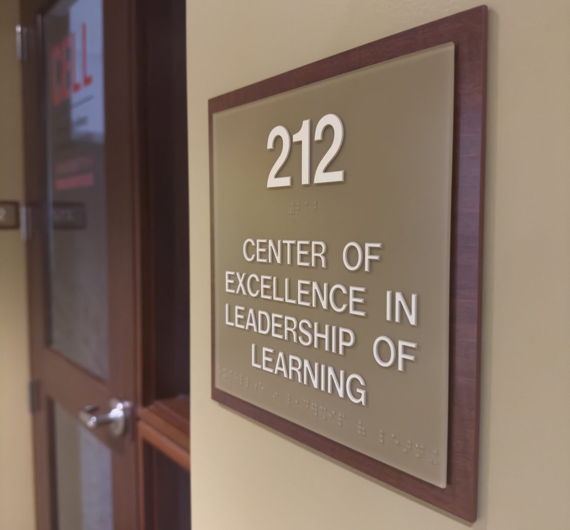 CELL office door with room number