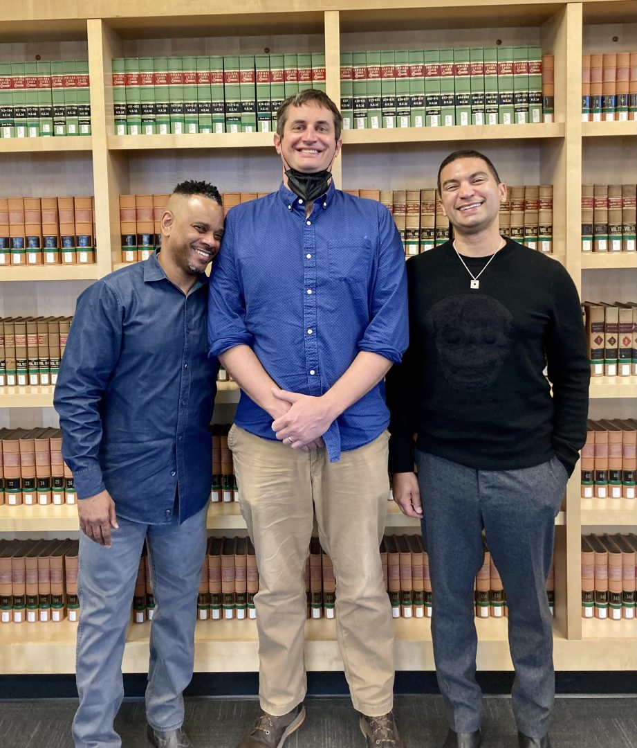 With friends Curtis Crisler and Adrian Matejka