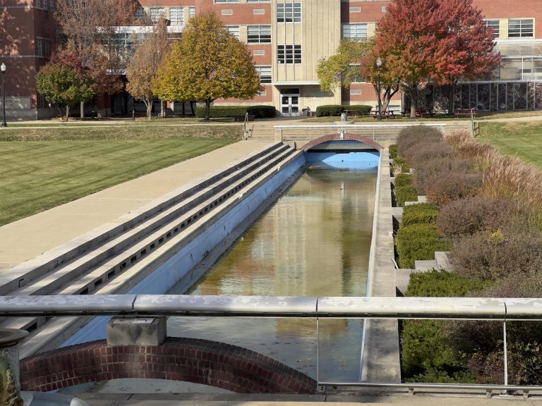 Smith Mall canal at UIndy