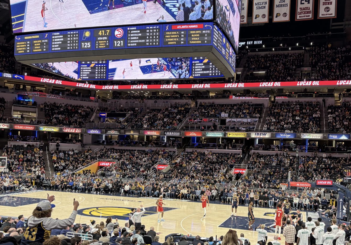 Pacers game vs Atlanta Hawks